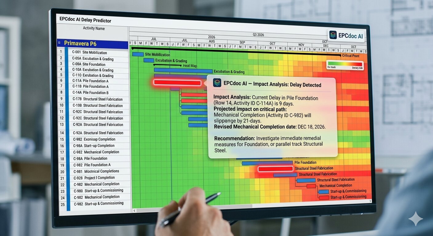 EPCdoc CPM Gantt AI Delay Predictor